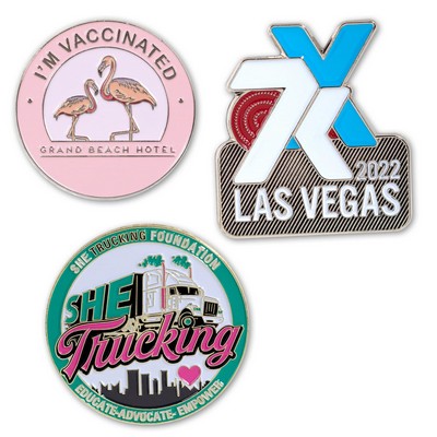 1 1/2" Soft Enamel Direct Lapel Pin