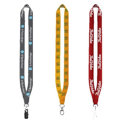 3/4" Polyester Dye Sublimated Lanyard